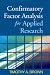 Confirmatory Factor Analysis for Applied Research (Methodology in the Social Sciences)