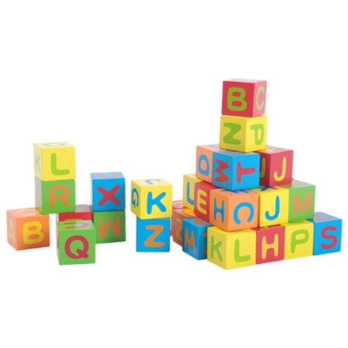 Logitoys - 2067YJ - Jeu éducatif premier âge - Cubes Alphabet Bois