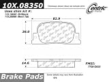 Centric Parts 105.08350 105 Series Posi Quiet Semi Metallic Brake Pad
