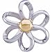 Two Tone Floral Slide Pendant