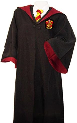 Clot Evil Halloween Cosplay Cape Magic Robe Hogwarts Four College Cloak (Medium, Red-Gryffindor)
