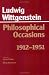 Book Philosophical Occasions, 1912-1951