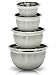 Imperial Home 4 Pcs Stainless Steel Mixing Bowls Set - Set of 4 German Mixing Bowls Cookware Set