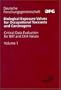 Biological Exposure Values for Occupational Toxicants and Carcinogens, Volume 1, Critical Data Evaluation for BAT and EKA Values