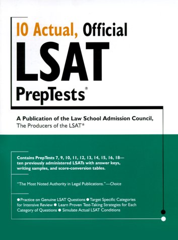 10 actual official lsat preptests lsat series