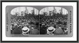 Historic Print (L): Sullivan-Kilrain fight. The last round--victor and vanquished / Geo. Barker, photographe