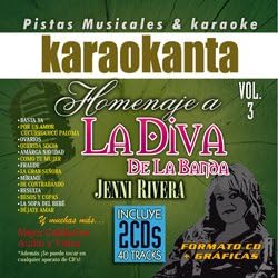 VOL.3 KAR 7003 HOMENAJE A LA DIVA DE LA BANDA JENNI RIVERA KARAOKANTA 2 DISCOS