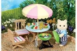 Original Sylvanian Families Garden Barbecue Set