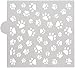Mini Dog Paws Allover Cookie and Craft Stencil CM007 by Designer Stencils