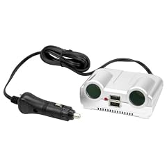 Cartrend 80221 Doppelsteckdose 12 Volt mit USB-Port