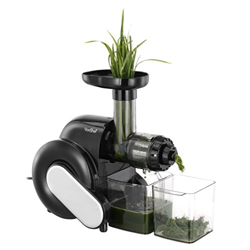 VonShef Wheatgrass Slow Juicer - Create Wheatgrass, Fruit & Vegetable Juices