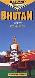 Bhutan (B&B Road Maps)