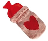 Chaufferette Bouillotte de poche - Rose - Coeur Rouge