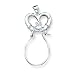 Sterling Silver Claddagh Charm Holder with 20 inch Sterling Silver Chain