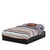 South Shore Vito Collection Queen 60-inch Mates Bed, Black