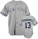 Alex Rodriguez New York Yankees Road Grey Youth MLB Replica Jersey - Large (14-16)