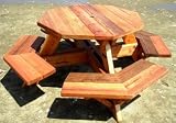 Forever 4 Foot Octagon Young Picnic Table With Benches