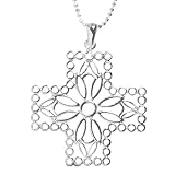 Sterling Silver Open Design Cross Pendant