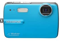 Olympus Mju-550WP Digitalkamera (10 Megapixel, 3-fach opt. Zoom, 6,4 cm (2,5 Zoll) Display, 3m wasserdicht) blau
