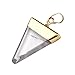 JOVIVI Gold Plated Rock Crystal Quartz Triangular Pyramid Chakra Pendant NecklaceChain