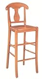 AC Furniture 1982 Bar Stool with Wood Seat