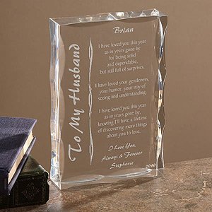 Personalized Gifts Sculpture with Romantic Love Poem Personalized Gifts Sculpture with Romantic Love Poem