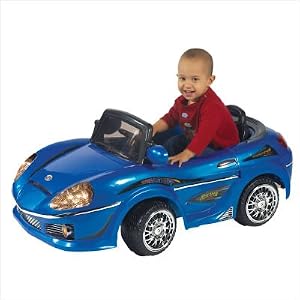 Excalibur Electronics Blue Ride-On Car, Model# 9343B by Excalibur