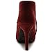 Ollio Women's High Heel Ankle Shoe Lace Up Faux Suede Multi Color Boot