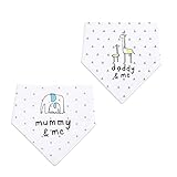 Jolieer ベビー 三角スタイ 三角バンダナ オシャレな ビブ スタイ 2枚セット (C)