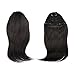 BEAUTY PLUS® Clip in Bangs Real Human Hairpieces for Beauty Women (1b# Natural Black)
