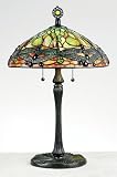 Quoizel Green Dragonfly Tiffany Style Table Lamp