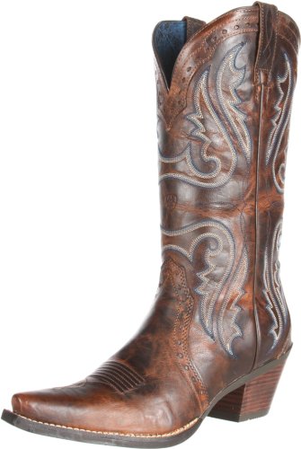 cheap womens cowboy boots: Ariat Women&#39;s Heritage Western X Toe Boot,Sassy Brown,9.5 B US