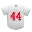 CAPerz - Baseball Jersey No. 44 - White/Red/White