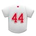 CAPerz - Baseball Jersey No. 44 - White/Red/White