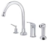Danze D403812 Melrose Single-Handle Kitchen Faucet with Hi Rise Spout, Dispenser and Spray, Chrome