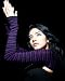 Black & Purple Striped Stretch Knit Pencil Shrug by KD dance, Made In USA, Keep Your Arms & Shoulders Warm In Style, Refined, Fashionable & Unique, Made In New York City USA