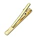 BlingWorld New Durable Men Boys Alloy Gold Plated Tone Simple Necktie Tie Pin Clasp Clip