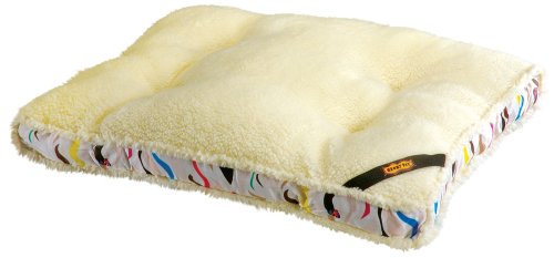 Crazy Pet, Pup's Paradise Dog Bed, Small Rectangular, Cream