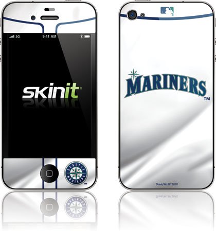 Skinit Seattle Mariners Home Jersey Vinyl Skin for Apple iPhone 4 / 4S