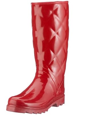 Jacobson Womens Red Wellington Boots
