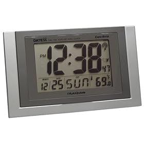 Atomic Wall Clock with Month, Day, Date Temperature
