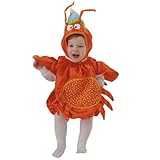 Mullins Square Crab Baby Costume, Orange - 6-18 Months