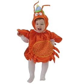 Mullins Square Crab Baby Costume, Orange - 6-18 Months