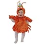 Mullins Square Crab Baby Costume, Orange - 6-18 Months
