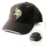 Minnesota Vikings Black Brushed Twill Classic Baseball Cap