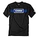 Factory Effex Unisex-Adult Yamaha Racing Stripes T-Shirt (Black, Large) - 19-87204