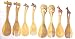 Wooden Hand Carved African Animal Salad Set From Kenya - Elephant