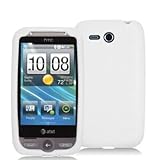 White Silicone Rubber Gel Soft Skin Case Cover for HTC Freestyle F8181 Phon ....