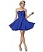 Fashion Plaza Sweetheart Strapless A-line Short Chiffon Homecoming Dress D0363