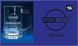 Corvette Engraved Glassware